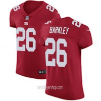 Saquon Barkley New York Giants Mens Elite Alternate Vapor Red Jersey Bestplayer